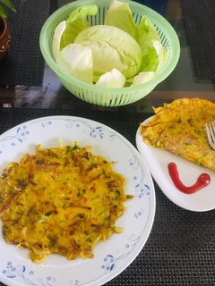 A picture of The Savoury and Yummy Cabbage Pancakes/ Gola Ruti, for a Healthy Breakfast.