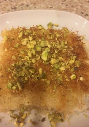 صورة لوصفة كنافة بالقشطة