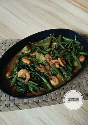 Foto resep Udang Tumis Kangkung Belacan