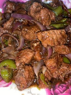 صورة لوصفة لحمه بالصويا صوص