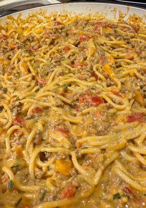 A picture of Rotel Spaghetti.