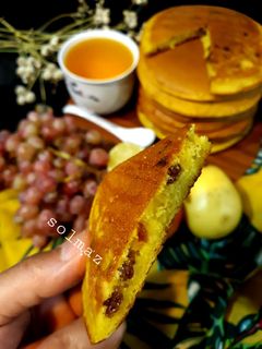 عکسی از دستور پنکیک کشمشی solmaz
