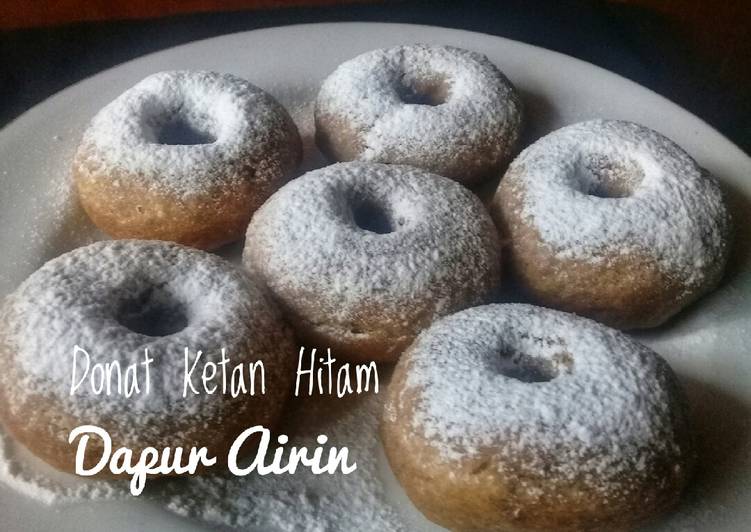 resep cara buat Donat Ketan Hitam