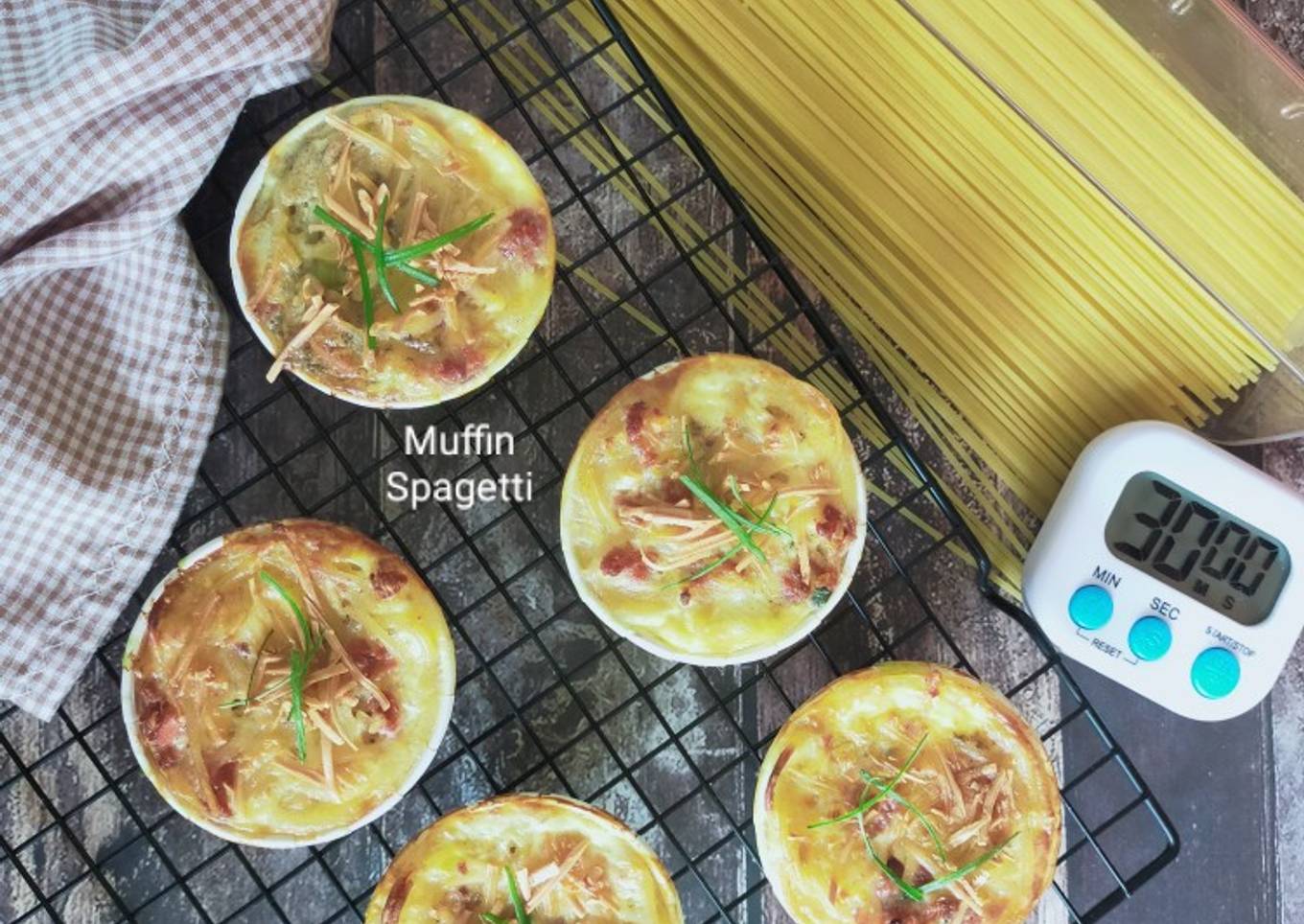Muffin Spagetti (Panggang/Kukus)