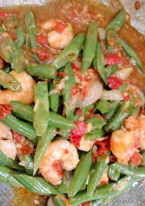 Foto resep Tumis buncis udang