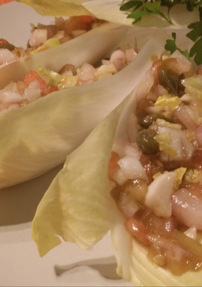 Una foto de Ensalada de endivias