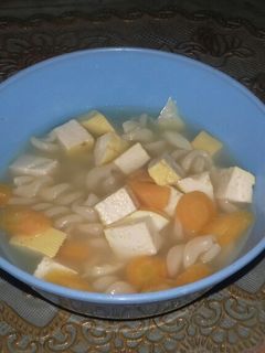 Foto resep Sop tahu makaroni....mpasi 1y