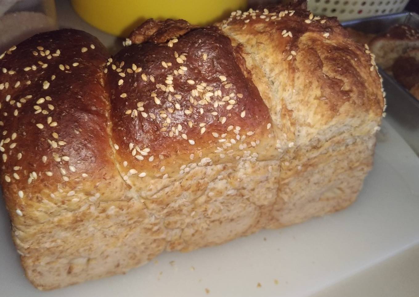 Roti Gandum Bran (Kulit Ari Gandum) dengan autolisis