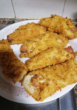 Una foto de Rollitos rebozados de doritos