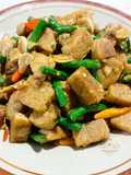 Tumis Kacang Panjang dan Tempe Gembus