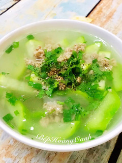 Hình của món Canh Bầu Nấu Thịt.