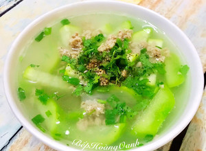 Hình của món Canh Bầu Nấu Thịt.