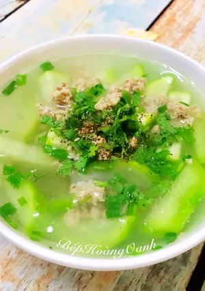 Hình của món Canh Bầu Nấu Thịt.
