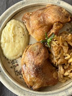 Konfitált kacsacomb recept fotója