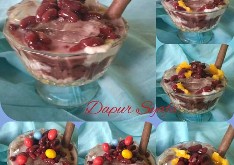 Cara Gampang Menyiapkan Es Kacang Merah Suka Suka🍧, Lezat