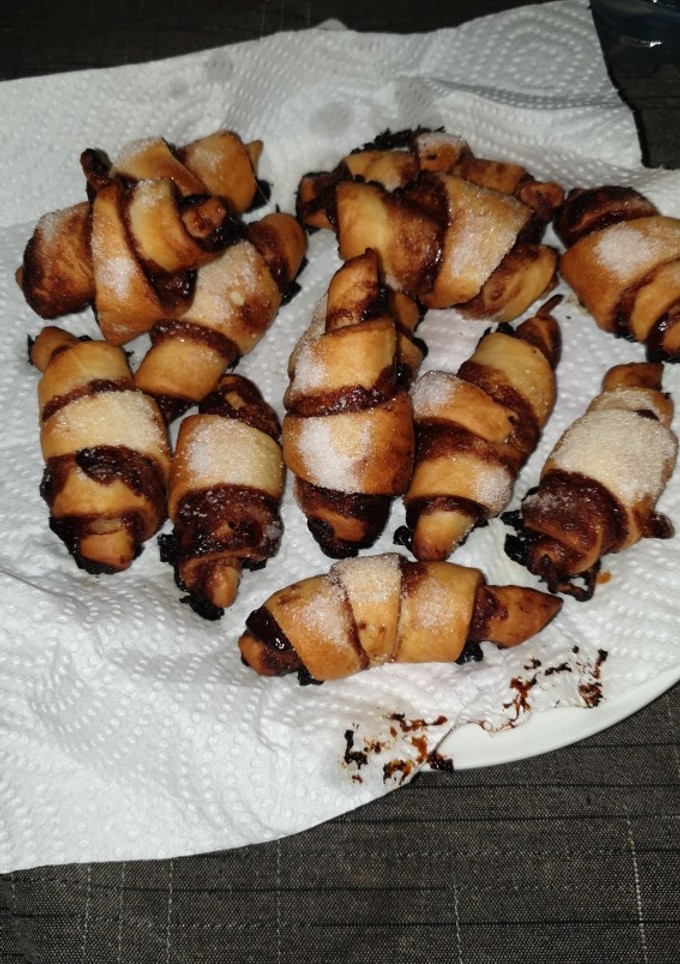 Una foto de Croasanes de chocolate