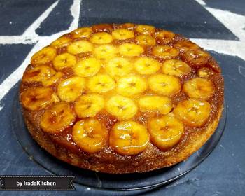 Easy Fast Cooking Upside Down Banana Cake Yummy