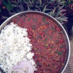 A picture of Rajma Rice.