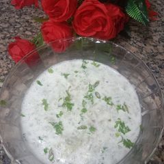 A picture of Bottle gourd with yogurt/ ghiya ka raita.