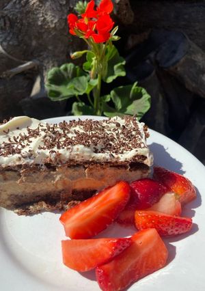 Una foto de Postre de café