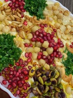 صورة لوصفة تسقية بالبدوة - فتة حمص