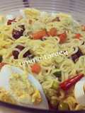 Simple indomie Mai vegetable da meat balls,da dafaffan kwai