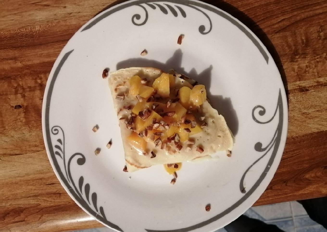 Crepa tradicional de durazno