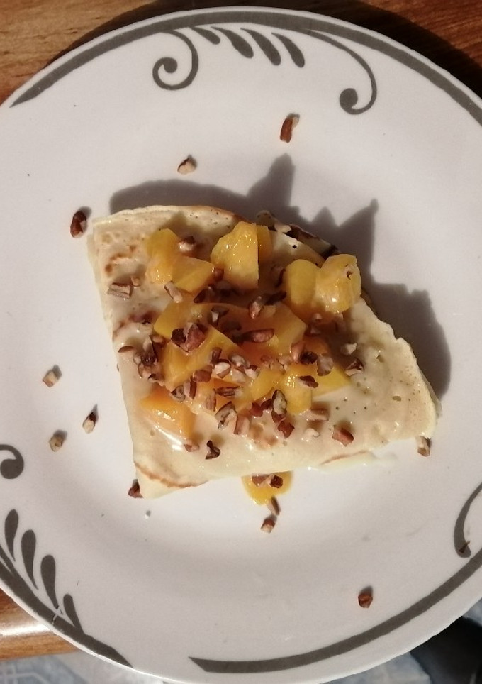 Una foto de Crepa tradicional de durazno