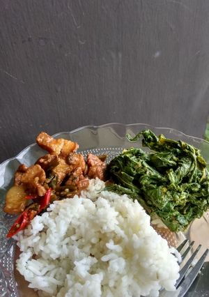 Foto resep Daun singkong nyatnyat
