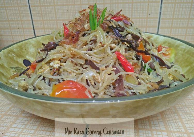 Cara membuat Mie Kaca Goreng Cendawan nikmat