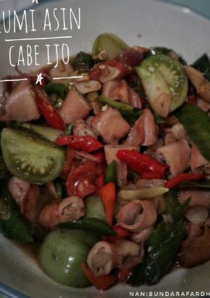 Foto resep Cumi asin cabe ijo