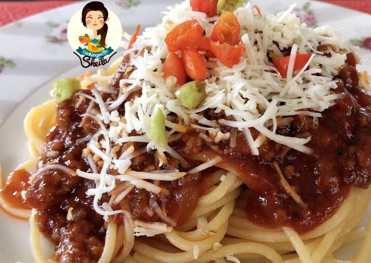 Resep Spaghetti Bolognese Praktis oleh Cooking with Sheila 