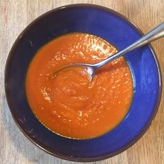 A picture of Healthy tomato soup - tastes like Heinz.