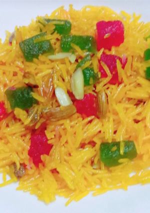 A picture of Punjabi zarda 🍛🍛😋 #cookpadApp ❤ #kobab.