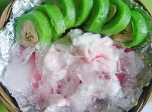 Foto resep Es Pisang Ijo #3 (Takaran Sendok)