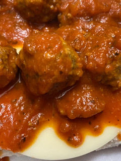 A picture of Meatball subs.