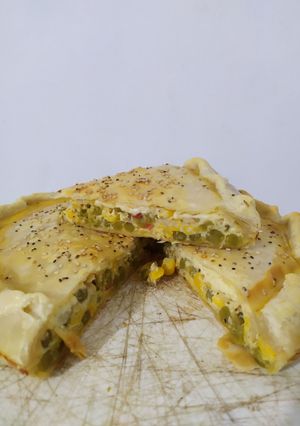 Una foto de Tarta rápida alías: "lo que tenía en casa"