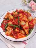 Sambal Campur (Tahu, Teri, Telur Puyuh, Kacang Panjang)