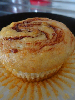A picture of Banana & Hazelnut Chocolate Muffins.