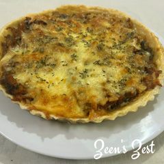 Apple and Cabbage Quiche A picture of Apple and Cabbage Quiche.
