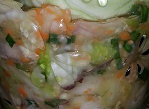 Una foto de Kim chi de verduras