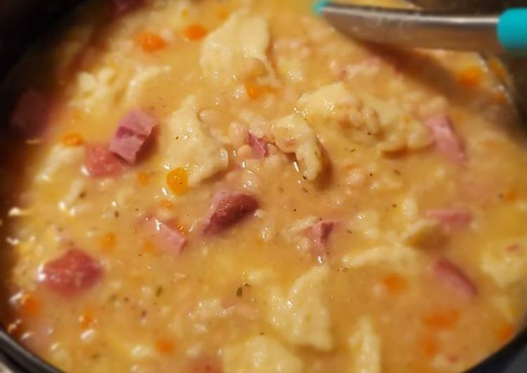 Simple Way to Make Speedy Debbie&#39;s Ham, Bean &amp; Dumpling Soup