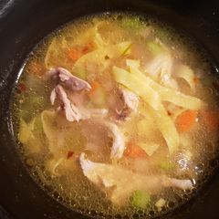 A picture of Grandma's Homemade Chicken Noodle Soup.