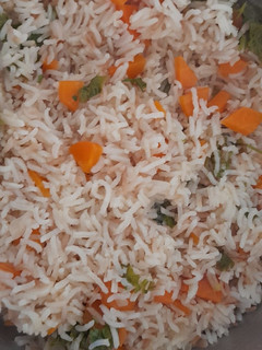 Foto de Arroz de Cenoura e Coentros