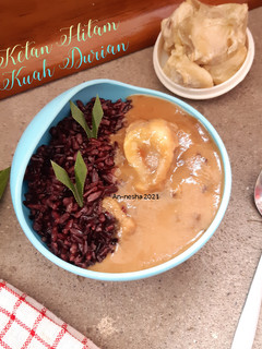 Foto resep 98.Ketan Hitam Kuah Durian
