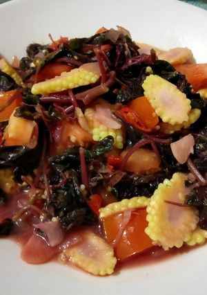 Foto resep Tumis Bayam Merah dan Putren