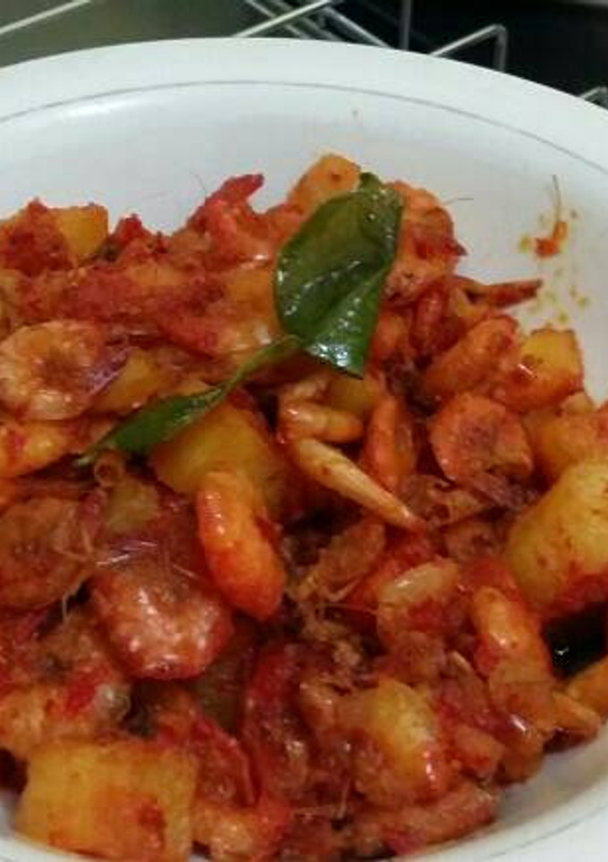 Foto resep Udang balado HOT