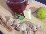 A picture of honey ginger lemon tea