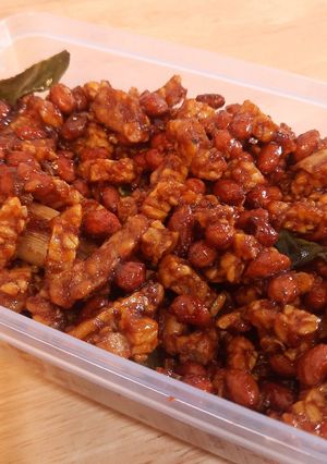 Foto resep ✅️ Orek Kering Tempe Kacang Pedas Manis