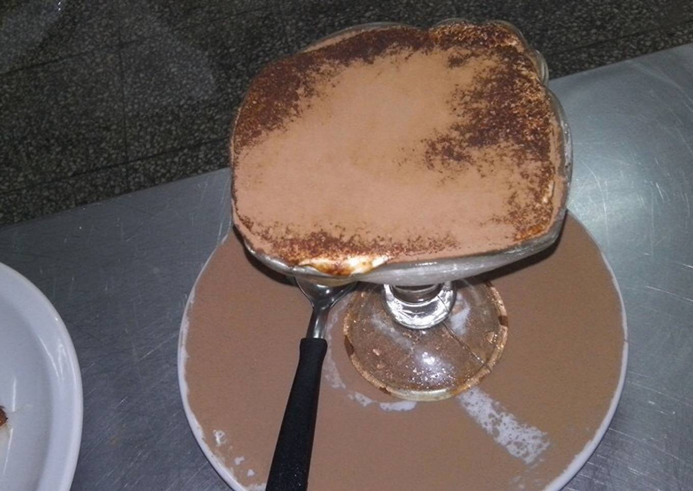 Postre tiramisú. En copa. Rápido